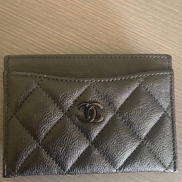 Chanel So Black Flat Card Holder - Picture 2 of 8